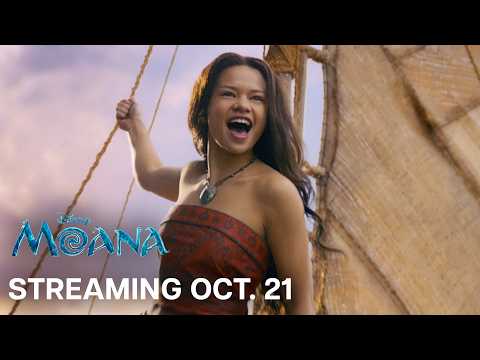 Thumbnail of Disney's Moana Streaming on Disney+ October 21 announcement