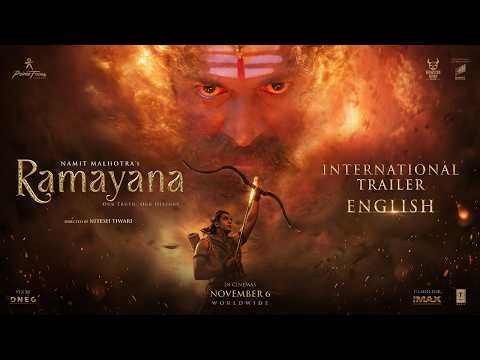 Thumbnail of the English-language Ramayana trailer on Sony Pictures' YouTube channel