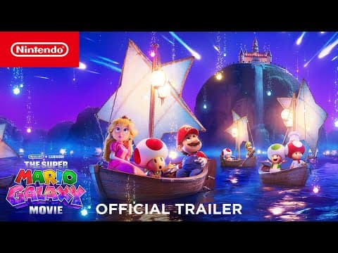 Thumbnail of the official trailer for The Super Mario Galaxy Movie on Nintendo of America's channel