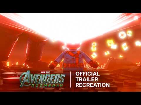 Thumbnail of the official LEGO recreation of the Avengers: Doomsday trailer
