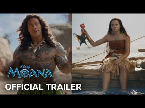 Thumbnail of the official Moana (2026) trailer on Disney's YouTube channel