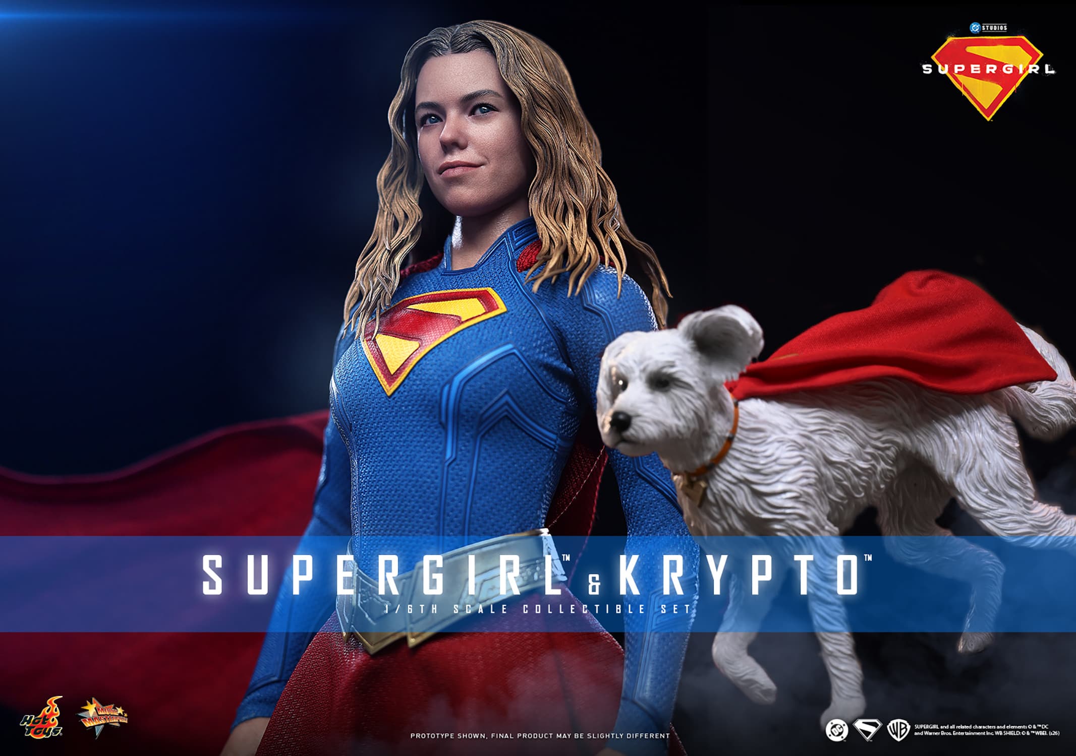 Hot Toys sixth-scale Supergirl and Krypto figure set